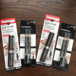 4pc Covergril Brow Pencil/Rimmel Brow Gel